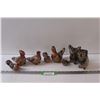 Image 1 : (8) Ceramic Birds - Made in Mexico - Some Wear as pictured