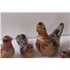 Image 3 : (8) Ceramic Birds - Made in Mexico - Some Wear as pictured