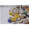Image 2 : (40+) Collector Pins - Assorted & Metal License Plate Holder