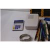 Image 2 : Lot: Calculator, Flashlight, Tags, Lighter - as is, Watch, Pencils, Drill Bit Case, Misc.