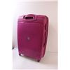 Image 4 : Desley Pink Rolling Luggage Suitcase - 23" x 16" x 10"
