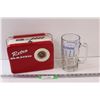 Image 1 : Retro Radio Metal Lunch Box - Some Wear & Kokanee Birthday Size Beer Mug