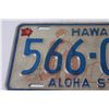 Image 2 : Hawaii License Plate - 1976