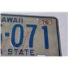 Image 3 : Hawaii License Plate - 1976
