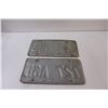 Image 3 : (2) Saskatchewan License Plates