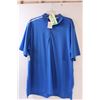 Image 1 : Adidas Blue Collared Sport Shirt - Size XL