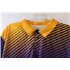 Image 2 : Purple & Yellow Collared Sport Shirt - Size XL