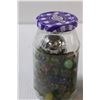 Image 2 : (2) Jars of Marbles - Assorted