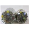 Image 4 : (2) Jars of Marbles - Assorted