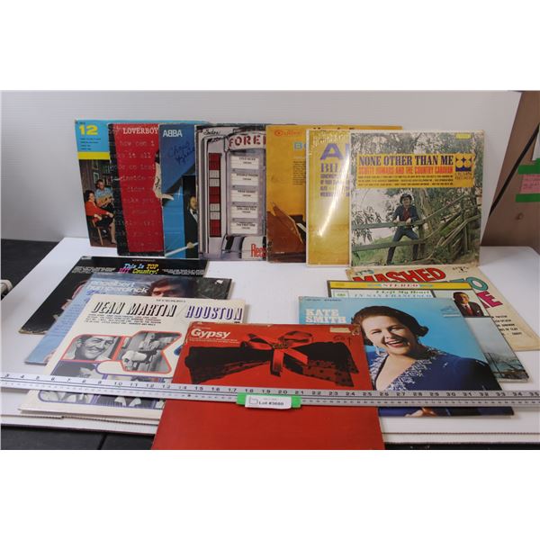 (14) Records: Foreigner, Abba, Loverboy, Dean Martin, Engel Humerdinck, Misc.