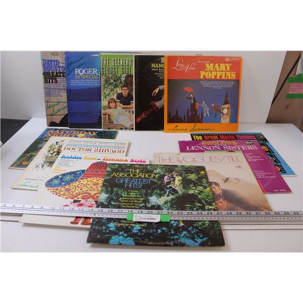 (12) Records: Roger Williams, Nacy Sinatra, The Seekers, Misc.