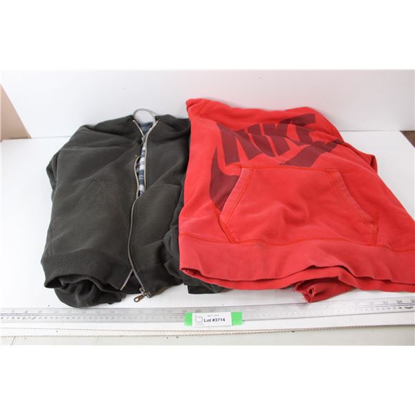 (2) Hoodies, Nike, Unmarked- (1) Is A Large