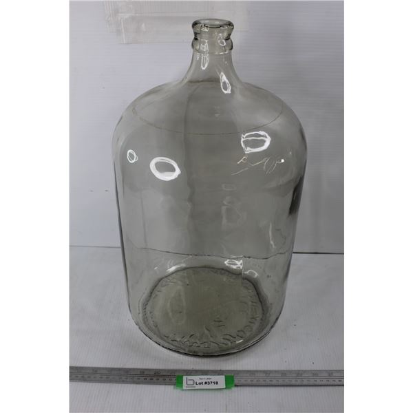 *Large Glass Carboy w/ Embossed Writing On Bottom