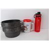 Image 6 : Starfrit Cabbage Cutter- NIB, Bunt Cake Pan, Enamel Ware Bowl, Esso Coffee Cup w/ Tiger, Misc.