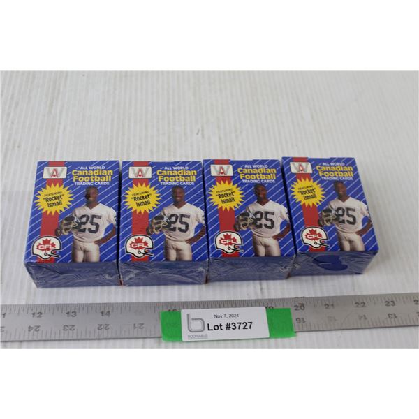 (4) CFL All World Canadian Football Trading Card Packs - Still Sealed