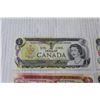 Image 2 : (3) Canadian One Dollar Bills Ottawa 1973, Canadian Two Dollar Bill Ottawa 1974