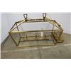 Image 2 : *** Metal Hanging Hunter Lighting Light Fixture- 32'' x 16'' x 22''- As is