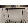 Image 2 : ***Large Metal Box Shaped Light Fixture- 48'' x 15'' - As Is- One Broken Bulb