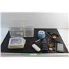 Image 1 : Earrings, Photo Frames, Hatchet Head, Watches - As Is, Headlamp, ZTE Phone and Assorted Items