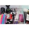 Image 10 : LED Light String, Electric Pencil Sharpener, Faux Lashes, Hot Glue Gun and Assorted Crafting Supplie