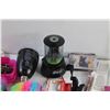 Image 11 : LED Light String, Electric Pencil Sharpener, Faux Lashes, Hot Glue Gun and Assorted Crafting Supplie