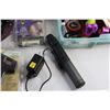 Image 8 : LED Light String, Electric Pencil Sharpener, Faux Lashes, Hot Glue Gun and Assorted Crafting Supplie