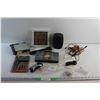 Image 1 : Mirrors, Drill Bit and Connector Set. Assorted Hardware Nails, Photo Frame, Bike Air Pump, Lightning