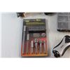 Image 6 : Mirrors, Drill Bit and Connector Set. Assorted Hardware Nails, Photo Frame, Bike Air Pump, Lightning