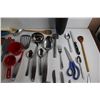 Image 3 : Kitchenware - Cutleries, Scissors, Measuring Cups, Potato Masher, Spatulas and Misc.