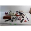 Faux Lashes, Clothes Shaver, Faux Leather Clutch Bag, Lifting Straps, Scissors, Mouse Ornament and A