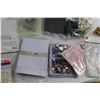 Image 7 : Magnifying Sheet, Pearl Beads, Sewing Set, Coloring Books, Gem Stickers, Lace on a Roll and Assorted
