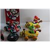 Image 10 : Mario Sign 12'' x 8'', Mario & Yoshi Cart Toys with Remotes - As Is
