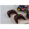 Image 4 : Mario Sign 12'' x 8'', Mario & Yoshi Cart Toys with Remotes - As Is
