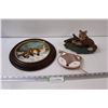 Image 1 : Collector Plate - "Winter's Children"; Fox Ornament; Fox Coin Purse