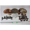 Image 1 : (2) Cast Iron Coat Hooks, Radar Lamp Light- As Is, Misc.