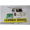 Image 1 : 3/4'' Galvanized Strapping, Magnifying Glass w/ Flexible Alligator Clamps, Misc.