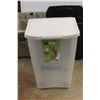 Image 2 : * (3) Plastic Totes 21'' x 14'' & 32'' x 18'' and a 50lbs Pet Food Container