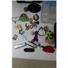 Image 3 : Wicker Basket, Crafts Storage Kits, Macrame Wall Hanging Kit (NIB), Acrylic Paints, Tire Gauge/Multi
