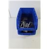 Image 2 : (2) Plastic Stackable Parts Bins With Contents