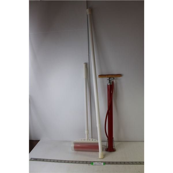 Washable Lint Roller, Manual Air Pump, Compression Plastic Stick