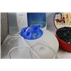 Image 3 : Wicker Basket, (2) Vicks Humidifiers - Tested Tall One Powers On Other One Does Not, Christmas Tin, 