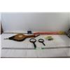 Image 1 : * Twisted Torch, Rubber Fruit Jar Rings, Fireplace Stoker, (2) Magnifying Glasses