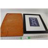 Image 1 : Cutting Board, Snake/Dragon Print Art - 13" x 16"