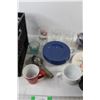Image 2 : Assorted Plates, Cups, Kitchenware and Crate