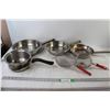 Image 1 : Pot, (3) Pans, (2) Strainers