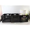 Image 1 : (3) Crates, Pail
