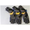 Image 2 : (3) Pairs Power Fist Mechanics Gloves - Size XL (NIB)