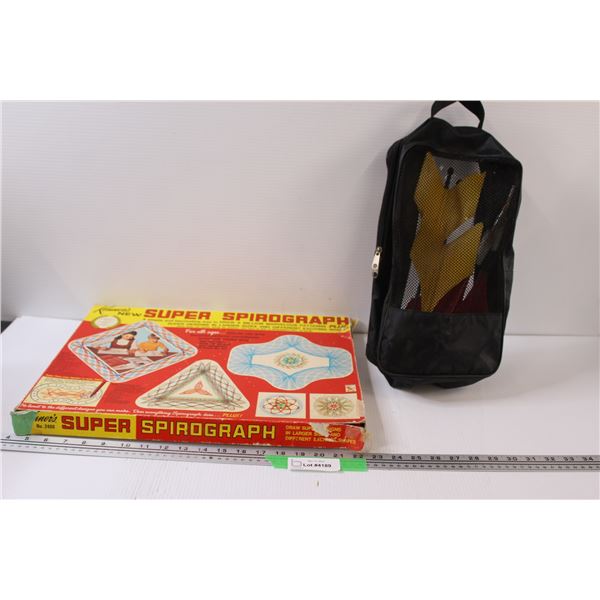 Lawn Darts & Super Spirograph Set - as is