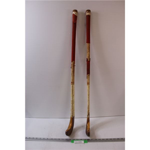 (2) Greys of Cambridge - Field Hockey Sticks - Some Wear - 36" Long