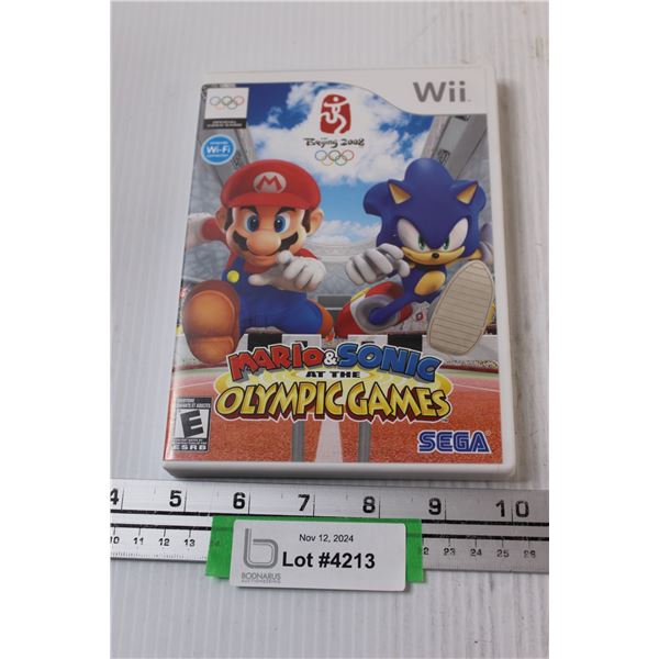 Nintendo Wii Video Game: Mario & Sonic at the Olympic Games